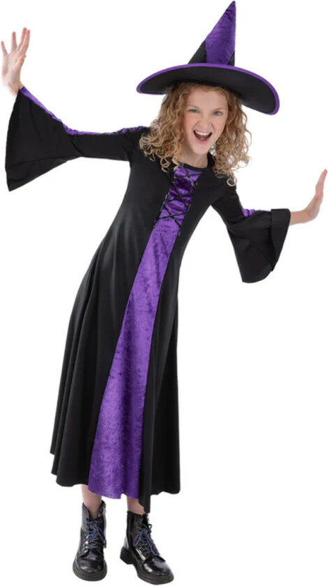 Kostymer - Forhekset - Lilla/Svart - - 10-12 år (140-152) - Kostymer
