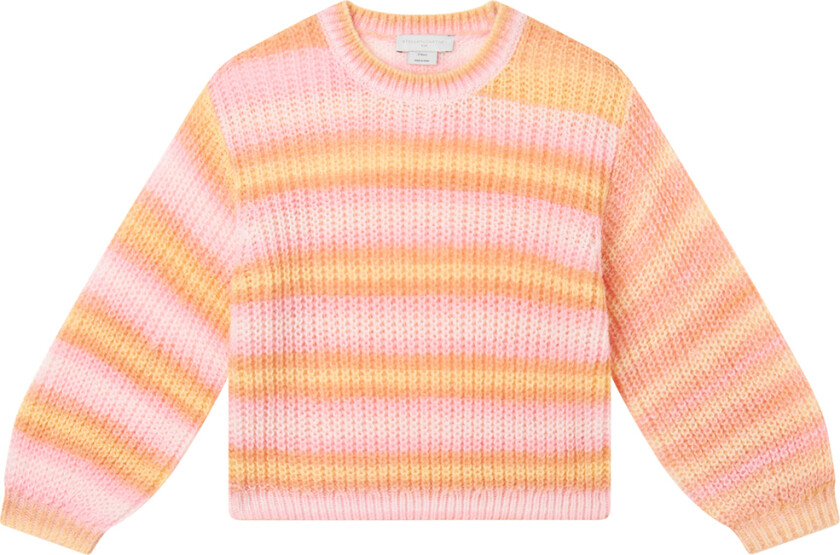 Genser - Strikk - Fargerike Rosa/Oransje - - 8 år (128) - Genser