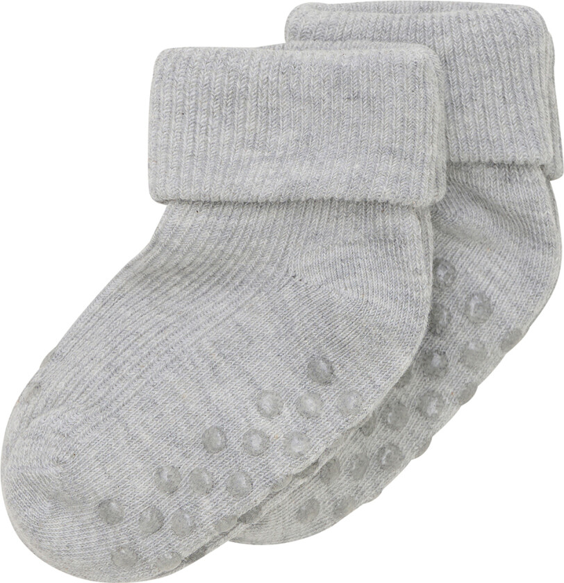 Sokker - Rib - 2-pack - Light Grey Melange - - 19/22 - Sokker