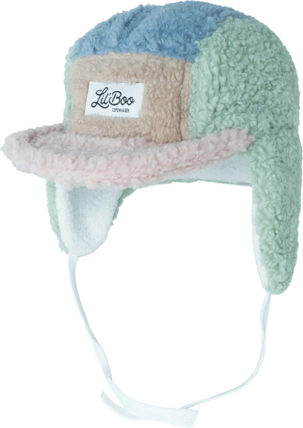Lil'Boo Copenhagen Lue - Teddy Fleece - Rose/Mint/Blue - Lil' Boo Copenhagen - 56-58 cm - Lue
