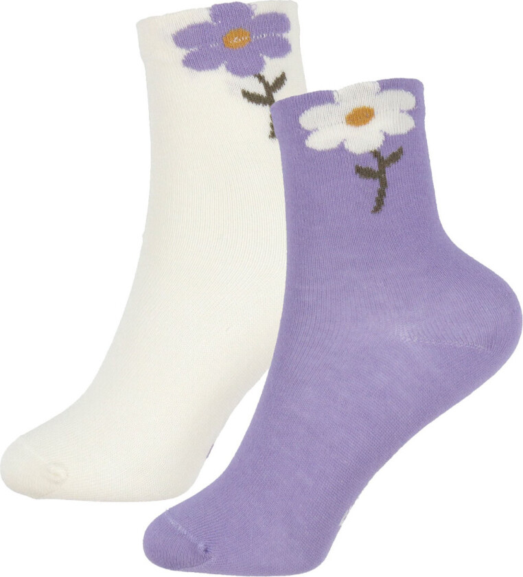 Sokker - 2-pack - 3D-effekt - Purple Haze - - 35/38 - Sokker