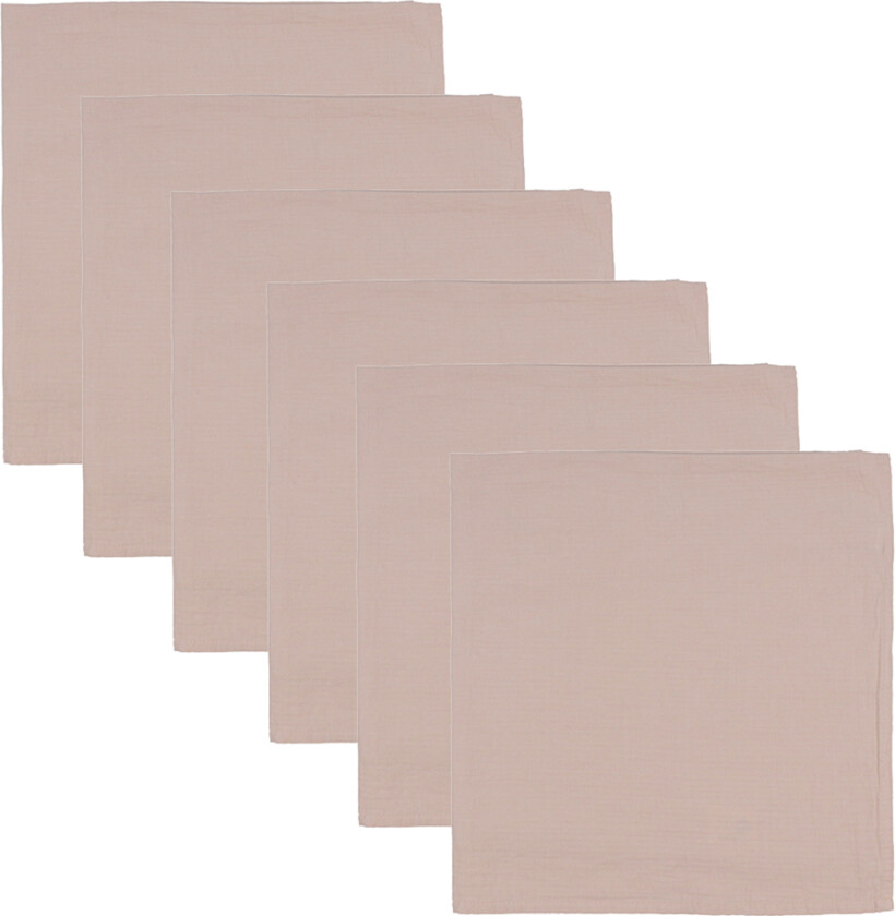 Stoffklutene - 6-pack - Peach - - OneSize - Gulpeklut