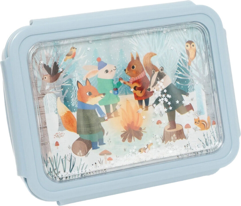 Matboks - Bento - Bål Animals White Stjerner - - OneSize - Matboks