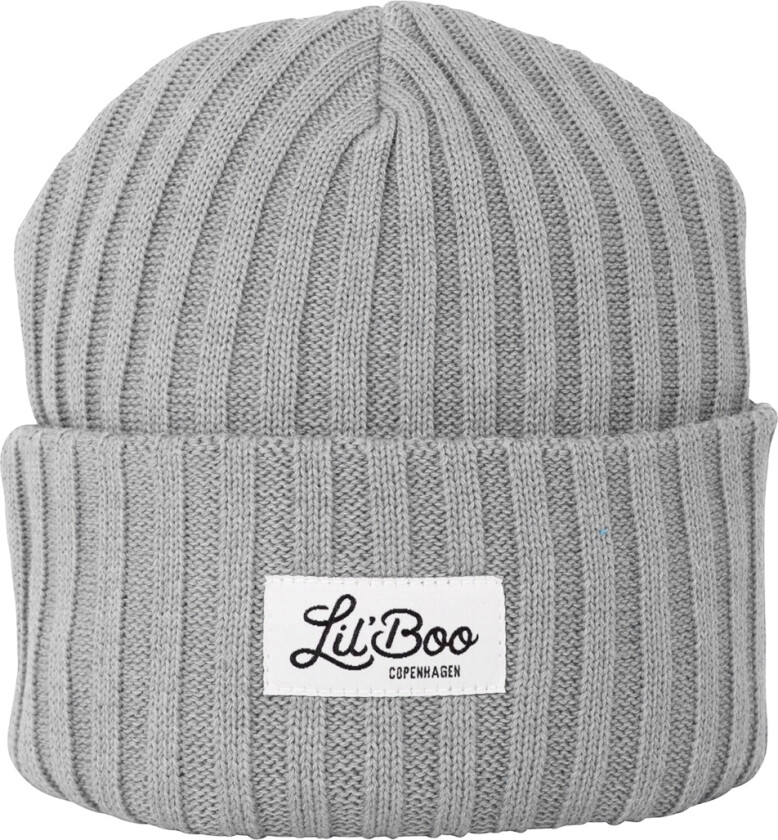 Lil'Boo Copenhagen Lue - Strikk - Ull - Light Grey Melange - Lil' Boo Copenhagen - 1-3 år (80-98) - Lue