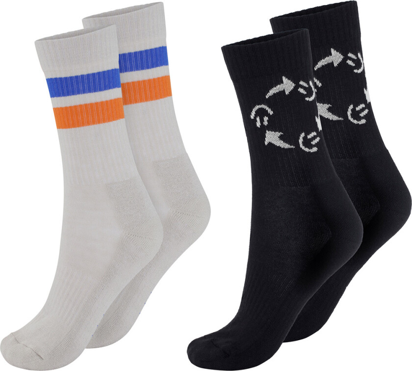 Sokker - 2-pack - Norman - Black - - 23/26 - Sokker