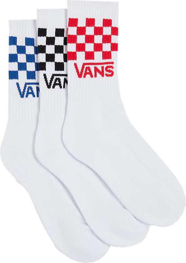 Sokker - 3-pack - Drop V Classic+ Sjekk Crew - Hvit - - 26/31 - Sokker