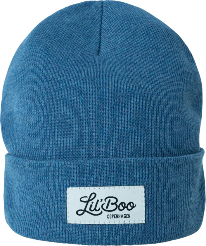 Lil'Boo Copenhagen Lue - Strikk - Classic+ Beanie - Med Blue - Lil' Boo Copenhagen - 4-13 år - Lue
