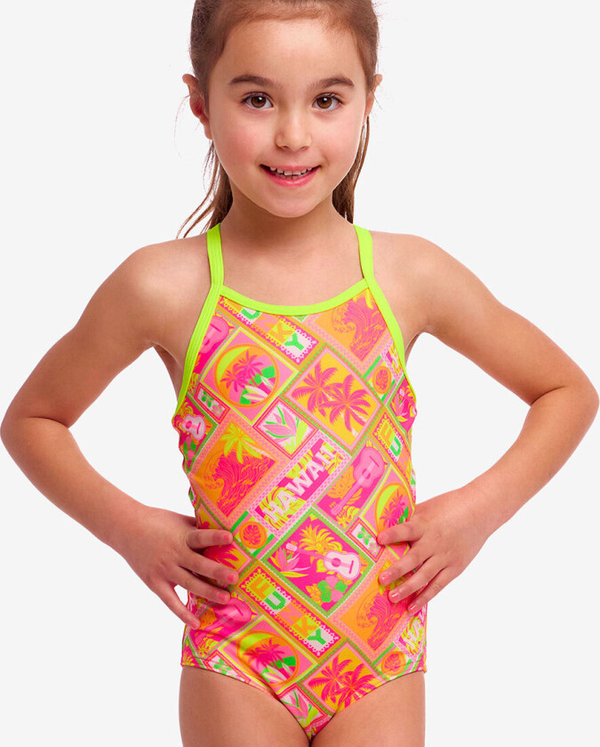 Badedrakt - Trykt One stk. - UV50+ - Hula Bula - - 3 år (98) - Badetøy