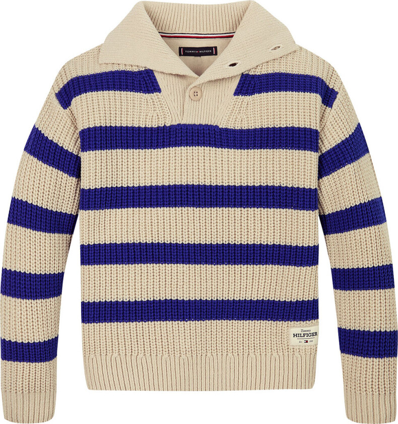 Genser - Strikk - Kile Blue Stripe Classic+ Beige - - 12 år (152) - Genser