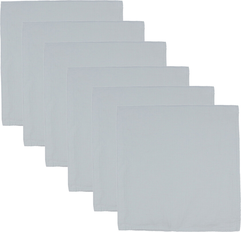 Stoffklutene - 6-pack - 70x70 cm - Glacier Grey - - OneSize - Gulpeklut