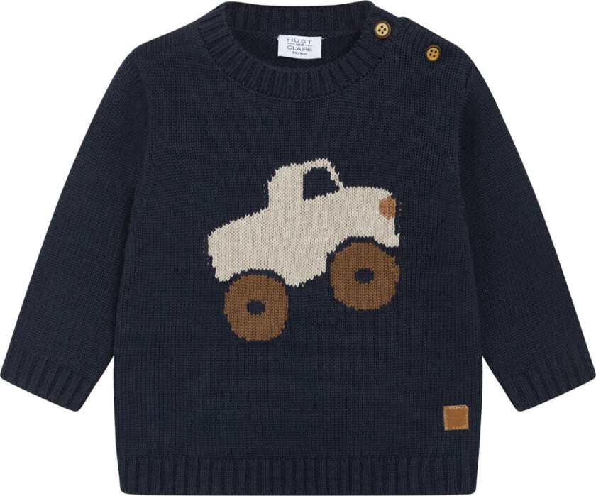 Genser - Strikk - Pilou - Navy m. Monstertruck - - 68 - Genser