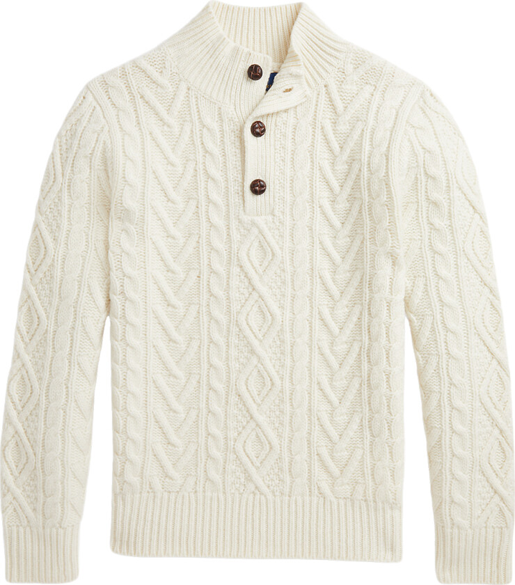 Genser - Ull - Cream - - 10-12 år (140-152) - Genser