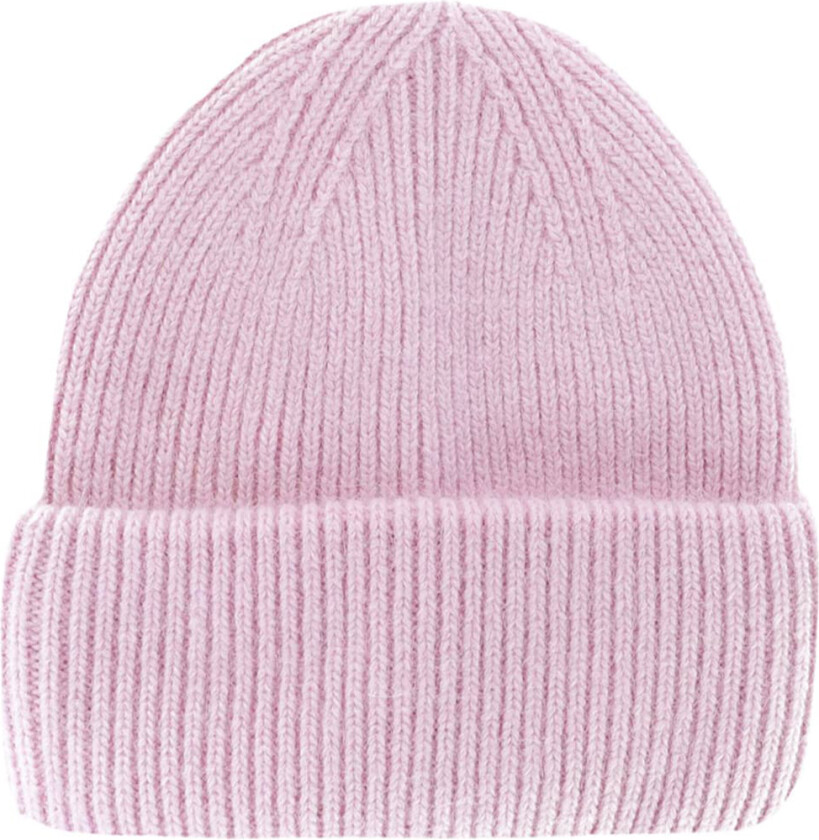 Lue - Ull/Polyester stoff - Strikk - Magda - Lyserød - - 54-59 cm - Lue