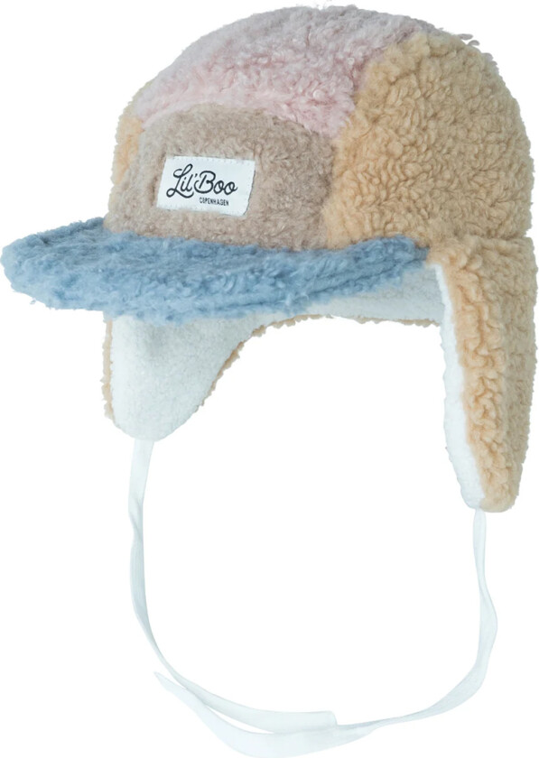 Lil'Boo Copenhagen Lue - Teddy Fleece - Blue/Rose/Brown - Lil' Boo Copenhagen - 56-58 cm - Lue