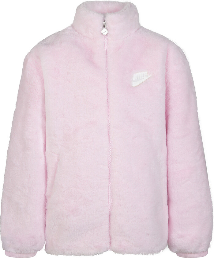 Jakke - Soft & Cozy - Imitert pels - Rosa Skum - - 4 år (104) - Vinterjakke