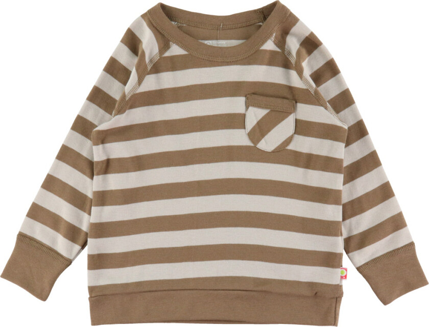 Genser - Brun/Beige Stripete - - 8 år (128) - Genser