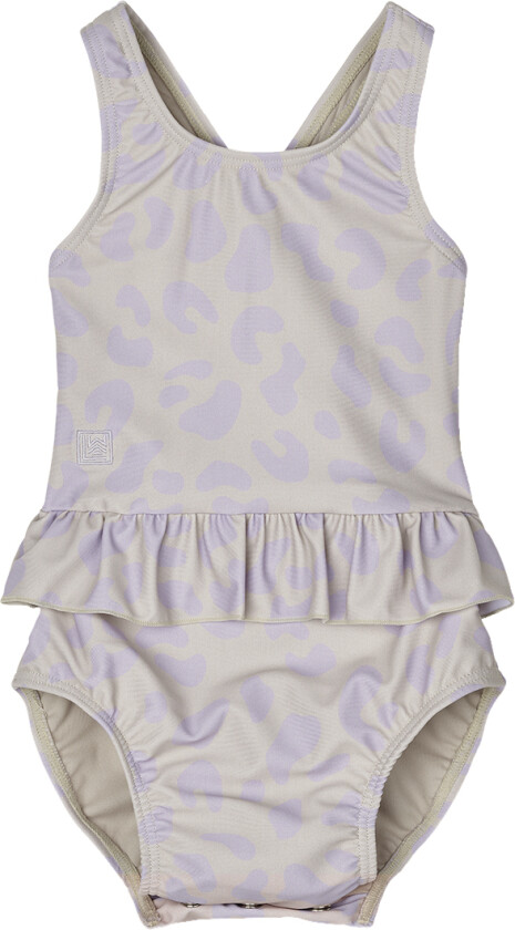 Badedrakt - Amina Baby - UV40+ - Leo/Misty Lilac - - 74 - Badetøy