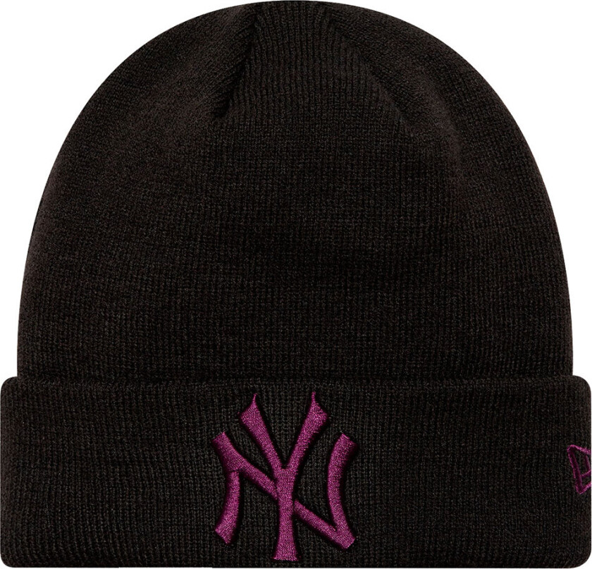 Lue - Strikk - New York Yankees - Svart/Lilla - - 4-6 år (104-116) - Lue