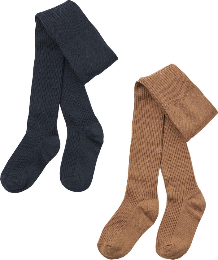 Strømpebukser - 2-pack - Ull - Noos - Navy - - 50/56 - Strømpebukser