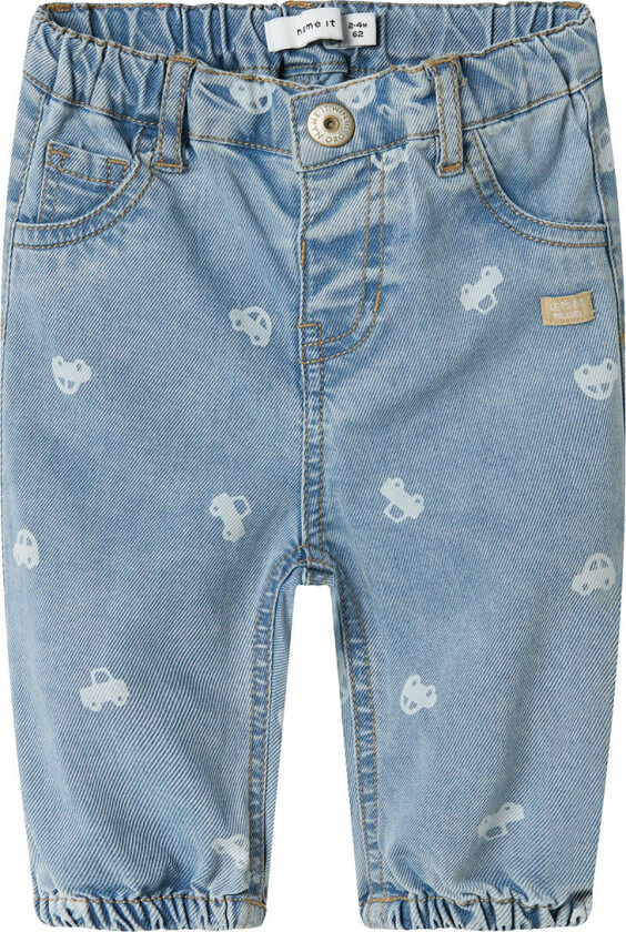 Jeans - NbmBen - Medium+ Blue Denim m. Biler - - 56 - Jeans