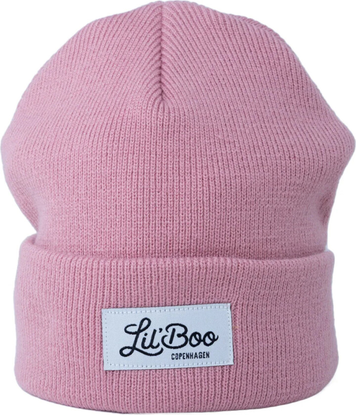Lil'Boo Copenhagen Lue - Strikk - Classic+ Beanie - Dusty Pink - Lil' Boo Copenhagen - 1-3 år (80-98) - Lue