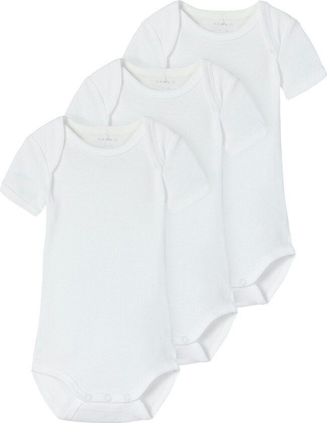 Body k/æ - Noos - NbnBody - 3-pack - Bright White - - 56 - Kortermet body