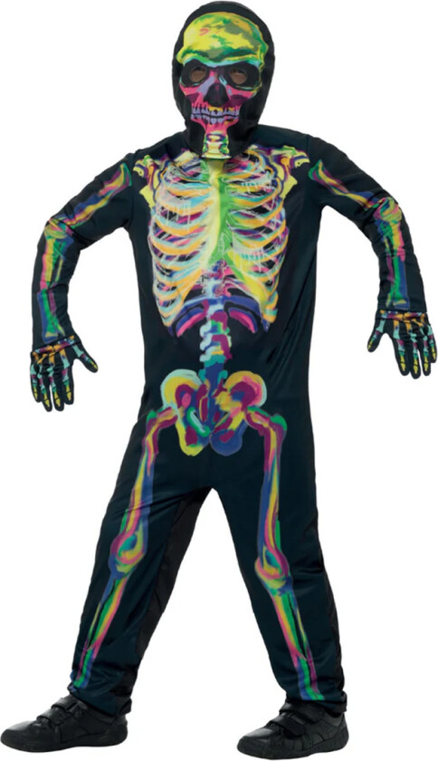 Kostymer - Glow In The Dark Skeleton - Multi - - 12-14 år (152-164) - Kostymer