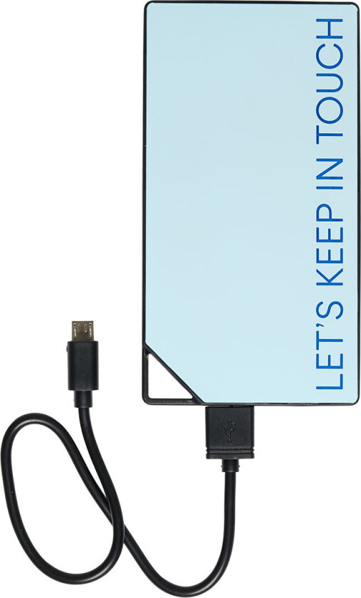 Powerbank - 8000mAh - Lyseblå - - OneSize - Powerbank