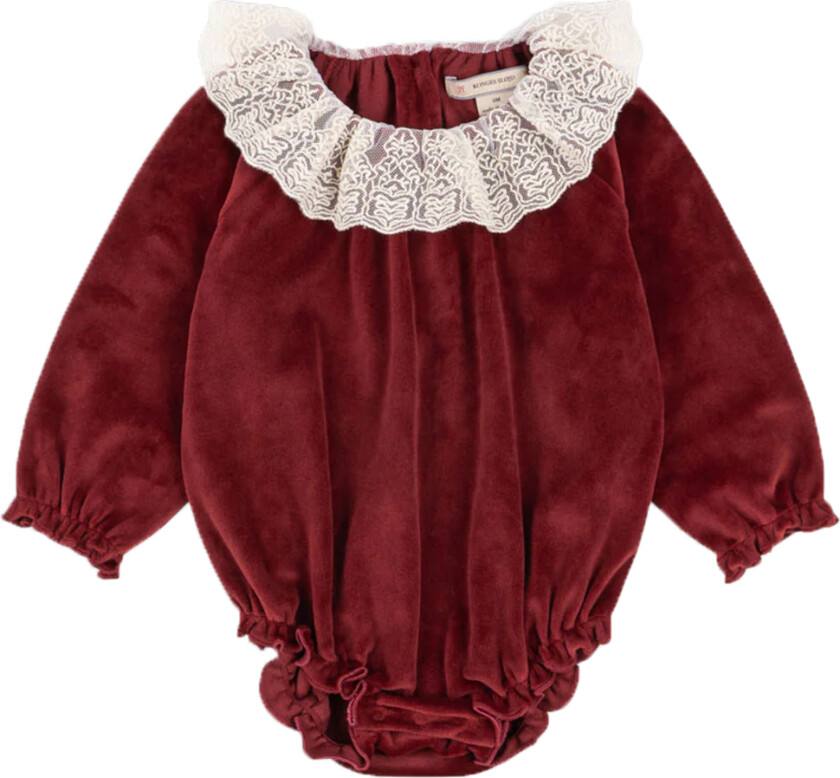 Body L/æ - Venola - Rød Dahlia - - 62 - Langermet Body