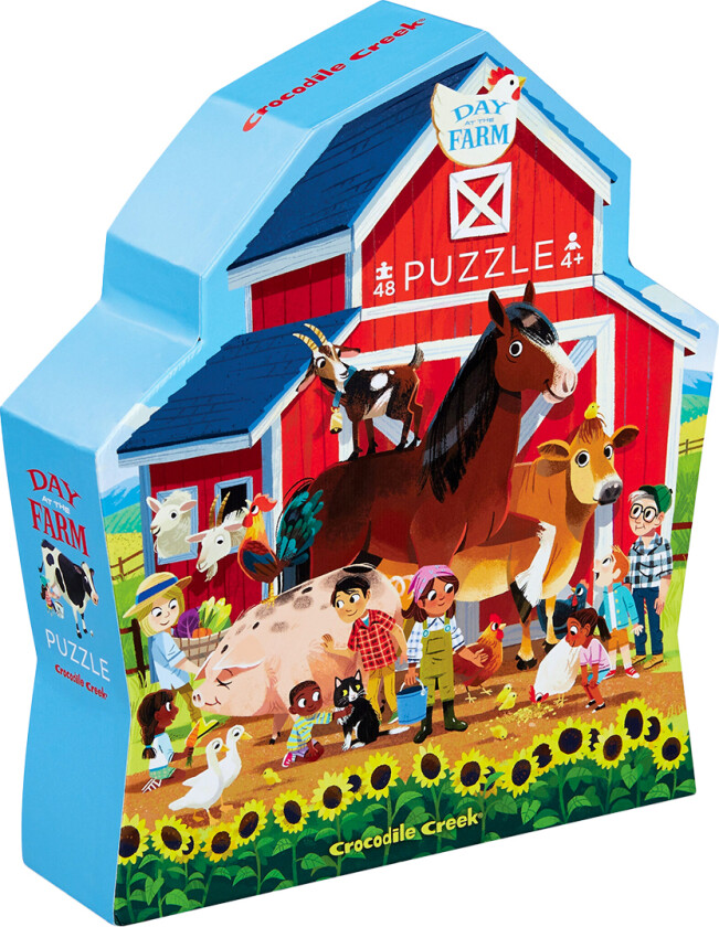 Puslespill - 48 Brikker - Dag på Farm - - OneSize - Puslespill
