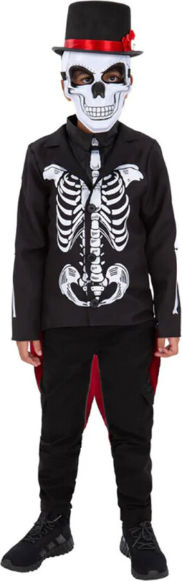 Kostymer - Day of the Dead Senor Skeleton - - 10-12 år (140-152) - Kostymer