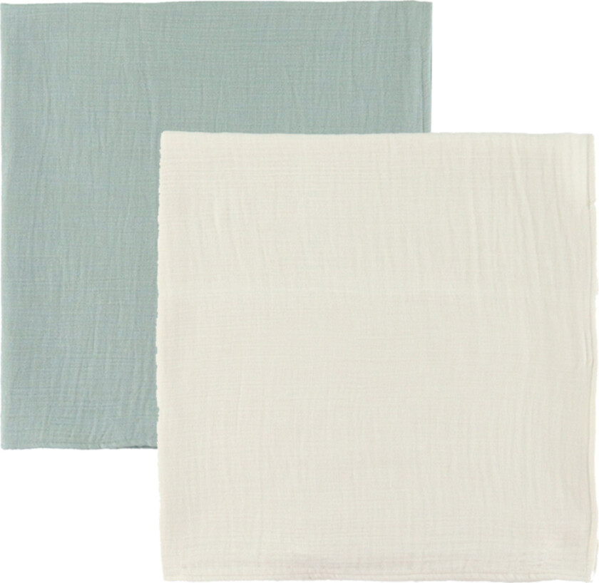 Stoffklutene - 2-pack - 65x65 cm - Ivory & Sage - - OneSize - Gulpeklut