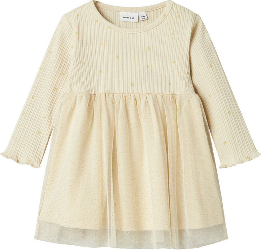 Kjole - NbfRoyanna - Summer Sand - - 56 - Kjole