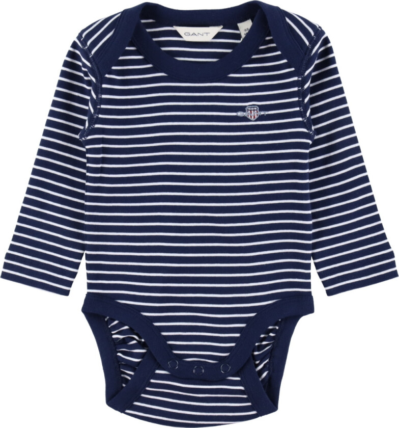 Body L/æ - Shield Striped - Marine - - 62 - Langermet Body