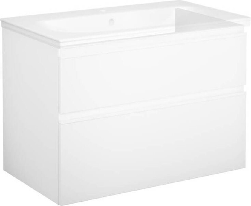 Artic Baderomsskap 80 cm m / gripelist skapdør hvit