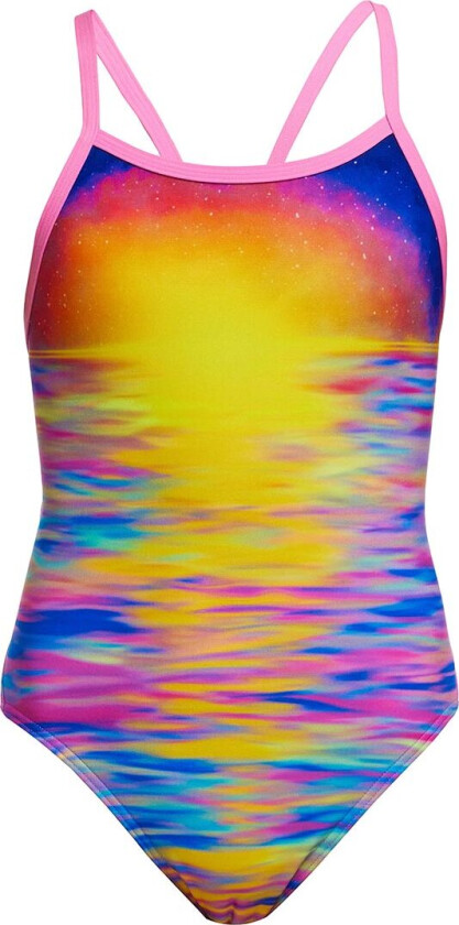 Badedrakt - Singel Strap - UV50+ - Darkinjung Sunset - - 16 år (176) - Badetøy