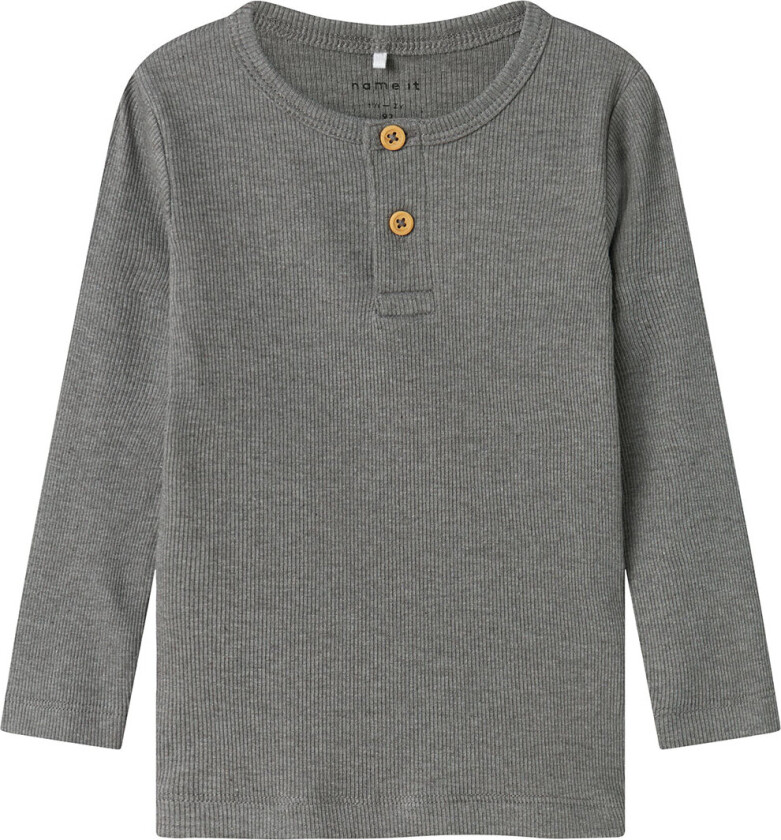 Genser - Rib - Noos - NmmKab - Mockingbird/Melange - - 7-8 år (122-128) - Genser