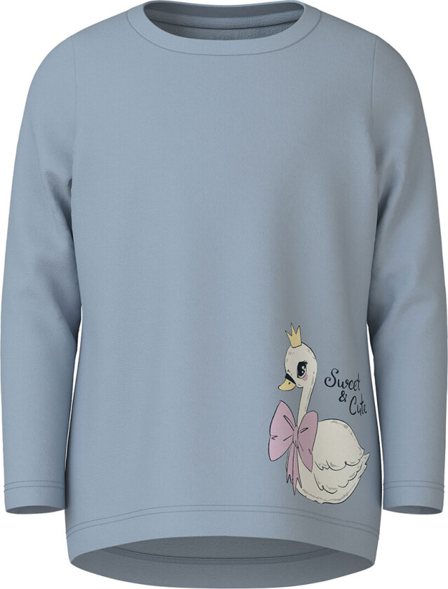 Genser - NmfVix - Dempet Blue/Swan - - 4 år (104) - Genser