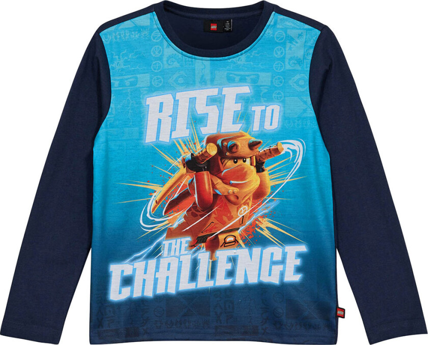 LEGO® Ninjago Genser - LWTano 704 - Dark Navy m. Trykk - LEGO® Wear - 4 år (104) - Genser