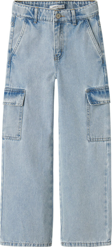Jeans - Cargo - Noos - NkfRose - Light Blue Bleached Den - - 8 år (128) - Jeans