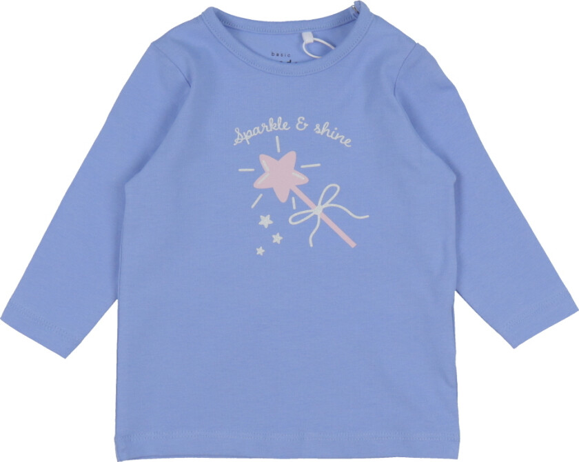 Bilde av Genser - NbfVubie - Kornblomst Blue/Sparkle - - 74 - Genser