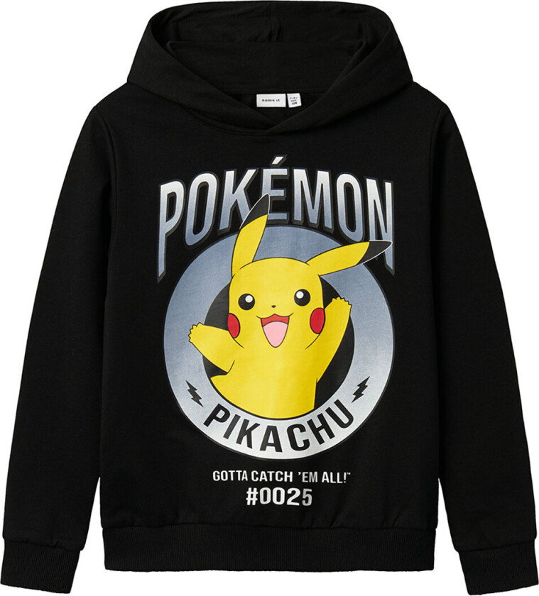 Hettegenser - NkmDu - Pokémon - Svart m. Trykk - - 13-14 år (158-164) - Hettegenser