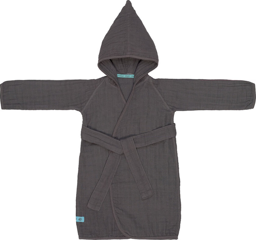 Badekåpe - Muslin - 12-18 Md. - Anthracite - - 1-1½ år (80-86) - Badekåpe