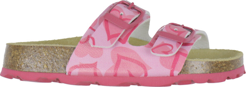 Sandaler - Fussbett tøffel - Rosa m. Hjerter - - 28 - Sandals
