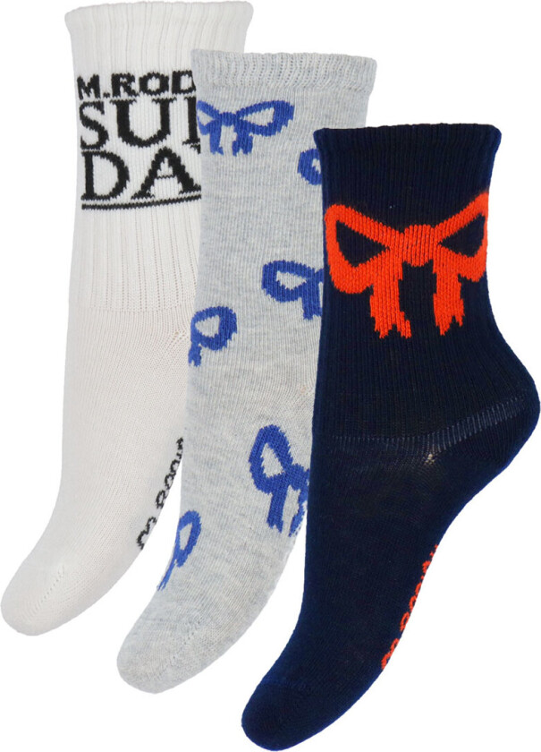 Sokker - 3-pack - Bow - Multi - - 36/39 - Sokker