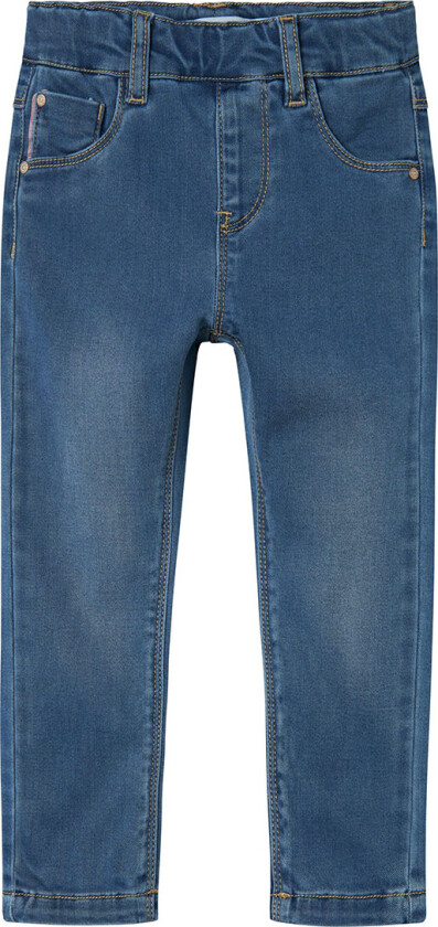 Leggings - NmfSalli - Medium+ Blue Denim - - 5 år (110) - Leggings