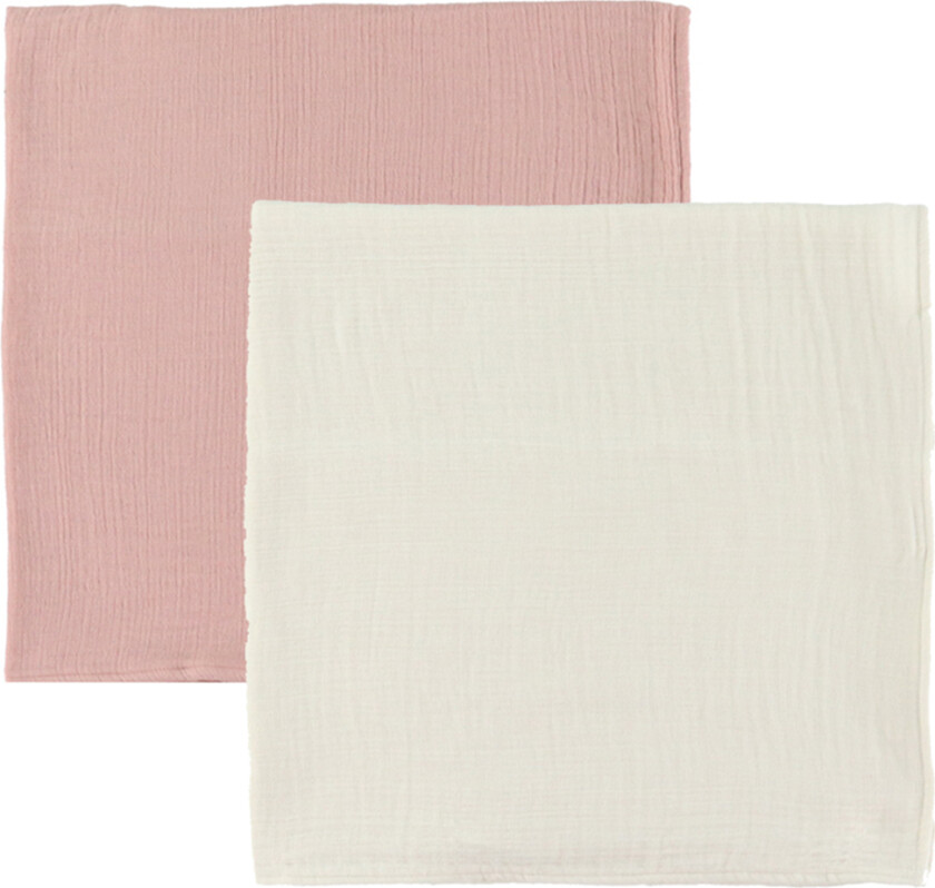 Stoffklutene - 2-pack - 65x65 cm - Ivory & Blush - - OneSize - Gulpeklut