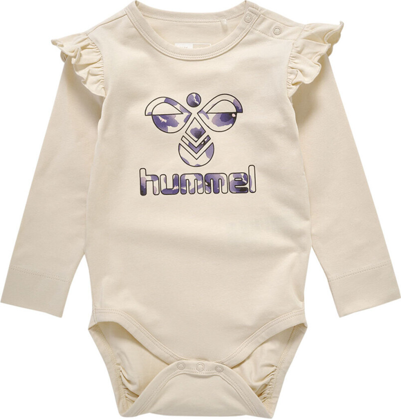 Body L/æ - hmlGitha - Whitecap Grå - - 1 år (80) - Langermet Body