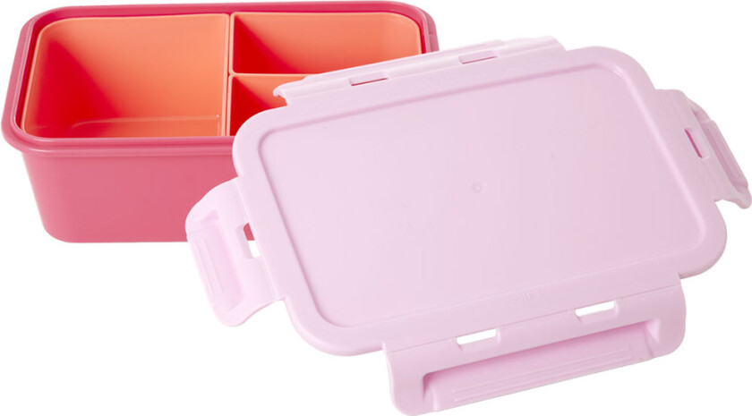 Matboks - 3 Rum - 1100 ml - Rosa/Flower Power - - OneSize - Matboks