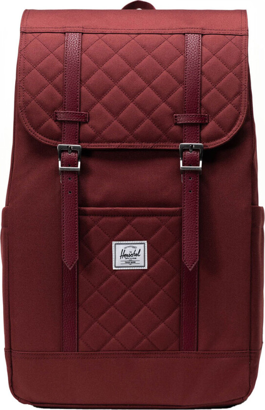 Ryggsekk - Retreat - Okseblodsrød Quiltet - - OneSize - Ryggsekk